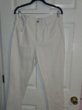 Michael Kors Neutral Cream Waistband Trousers